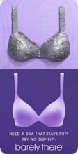 Hanes Barely There No-slip Fit Bra